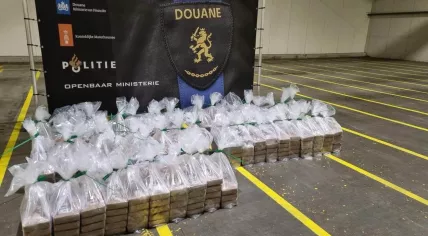 497 kilograms of cocaine found at the port of Vlissingen hidden in a shipment of bananas from Ecuador, 18 May 2024