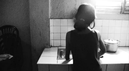 A 12-year-old girl who was victimized by tourists paying to sexually assault children recovers in a shelter in Cebu City, Philippines. 15 January 2013