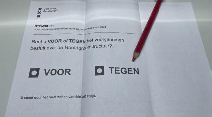 Ballot for an Amsterdam referendum on the city's plans to protect its green spaces, 6 June 2024