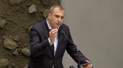 Gidi Markuszower during a debate 9 Feb 2023 about Dutch women who went to Syria to join sides during the civil war, and whether they should lose their citizenship