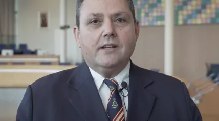 Still from a video in which Chris Jansen appears.