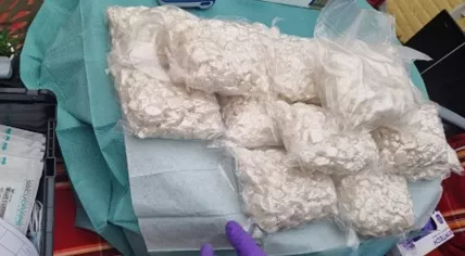 Drugs seized during raids in Tilburg in an investigation into cocaine trafficking and money laundering by the Dutch and Spanish police, 18 June 2024