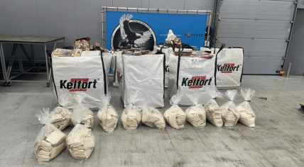 Packages of Heroin found in Rotterdam on June 26, 2024. 