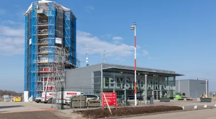 Control tower Lelystad Airport.