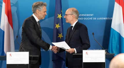 Dutch Prime Minister Dick Schoof meeting with Luxembourg Prime Minister Luc Frieden in Luxembourg, 15 July 2024