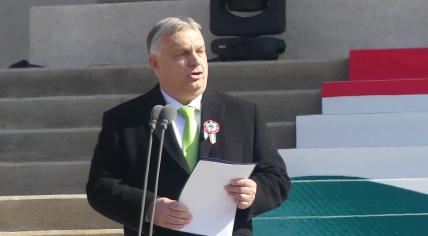 Viktor Orbán at the Nemzeti Múzeum, 15 March 2023