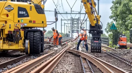 ProRail working on the Dutch railway
