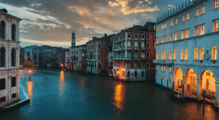 A canal running through Venice, Italy. 2018