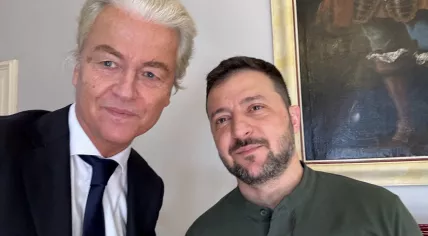 PVV leader Geert Wilders meets with Ukrainian president Volodymyr Zelenskyy, 7 September 2024