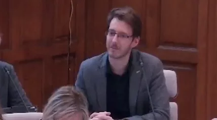 Groningen Provincial Council Member Jan Epema during a debate on the crowding at the Ter Apel asylum center. 25 Sept. 2024