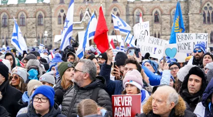 Solidarity Rally For The Hostages in Ottawa, Canada, December 2023