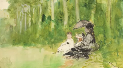 Walk in the Woods (1876) by Berthe Morisot