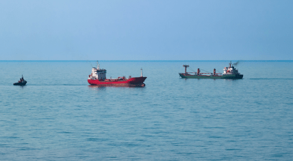 Tankers at sea