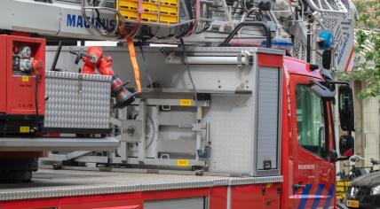 Sideview of a firetruck in Amsterdam, 29 May 2023