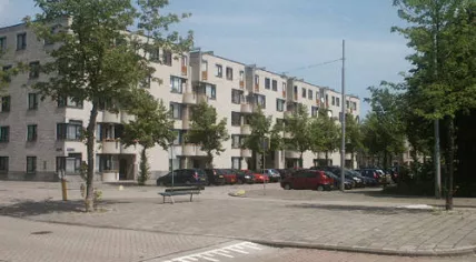 Apartment building on Berthold Brechtstraat, Venserpolder, Amsterdam Zuidoost