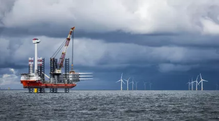An offshore windfarm