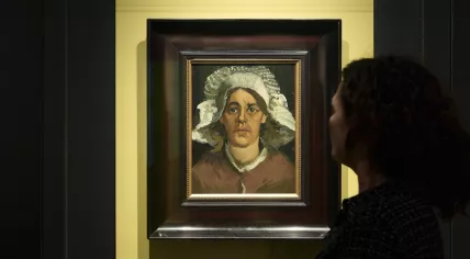 Vincent van Gogh's Gordina, or Head of a Woman, seen in the Noordbrabants Museum. 2024