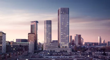 Rendering of The Grace residential complex planned for Rijswijkseweg in The Hague