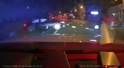 Police chase an allegedly stolen vehicle from Utrecht to Enschede, where it was struck by a police car. The driver fled on foot. 27 Nov. 2024