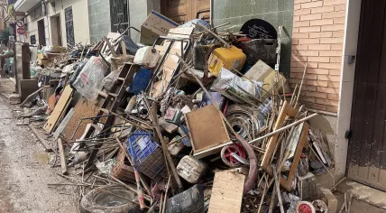 Streets of the Spanish town of Algemesí eleven days after heavy downpours resulted in floods in Spain, 8 November 2024