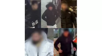 Police released blurred photos of five suspects wanted for public violence after a Ajax-Maccabi Tel Aviv match in Amsterdam on 7 and 8 November 2024