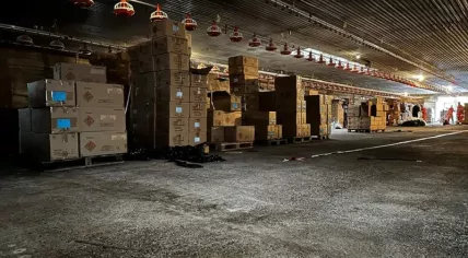 35,000 kilograms of illegal fireworks found during a search of a business premises in Germany