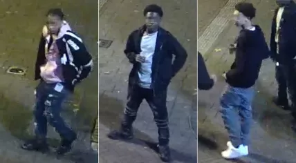 Images of three men wanted by Police for assaulting two women in Arnhem