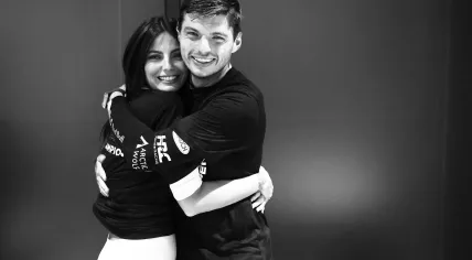 Max Verstappen of the Netherlands and Kelly Piquet photographed ahead of the F1 Grand Prix in Qatar’s. 7 Oct. 2023