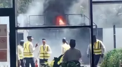 A massive fire raged outside the embassies of the Netherlands and Belgium in Kinshasa amid rioting in the capital of the Democratic Republic of the Congo. 28 January 2025