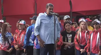 Nicolas Maduro during  the election campaign of the 2024 Venezuelan presidential election