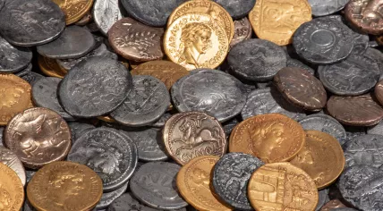 A unique collection of 404 silver and gold coins dating back to 46 A.D. has been discovered near Bunnik, in the province of Utrecht.