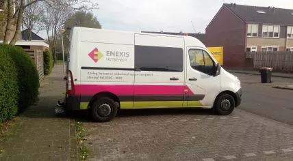 An enexis van in Winschoten on 23 April 2020