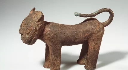 A bronze figurine from the Benin Bronzes, one of 113 pieces of looted art the Netherlands returned to Nigeria on 19 February 2025