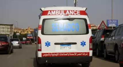 Egyptian ambulance in Cairo