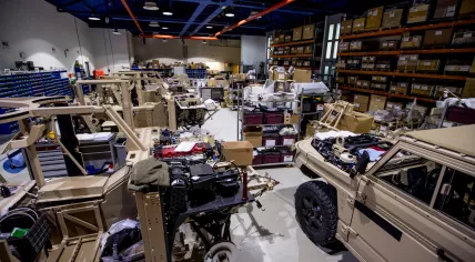 Defenture factory in Tiel building VECTOR (Versatile Expeditionary Commando Tactical Off Road) vehicles 
