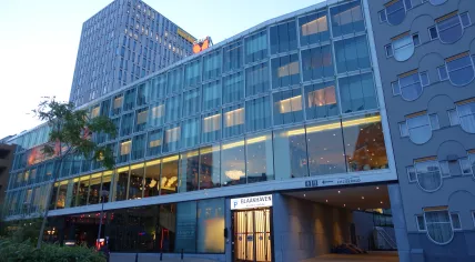 CitizenM hotel, Blaakhaven Rotterdam, viewed from Gelderseplein.