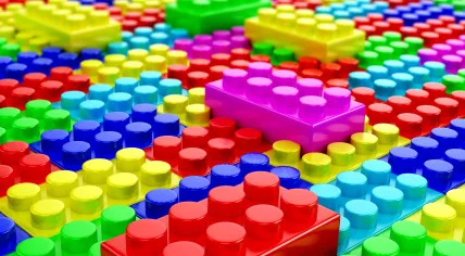 Colorful building blocks.