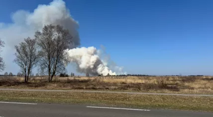 A massive wildfire raged out of control in the Veluwe near Ede, Gelderland. 3 April 2025