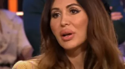 Reality TV personality Tamara Elbaz on the talk show Sophie & Jeroen, April 15, 2024. 