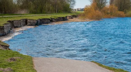 Bank at the Ommedijkseweg on the Valkenburgse Meer.