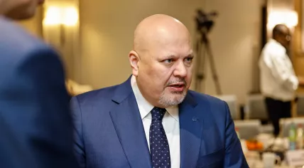 ICC Chief Prosecutor Karim Khan joins a meeting in Brussels with European Union Foreign Ministers to discuss possible war crimes in Ukraine. 11 April 2022