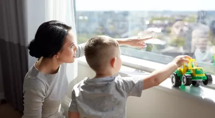 A family at home