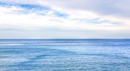 View of the water off the Sicilian coast.