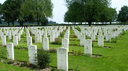 The Canadian war cemetery in Groesbeek, Gelderland.