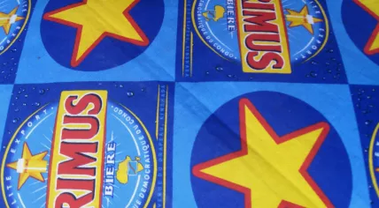 The branding for Heineken-owned Congolese beer Primus. 2009