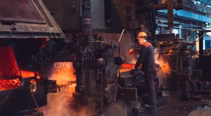 Worker at a factory
