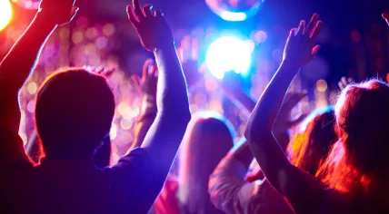People at a rave.
