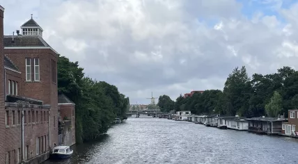 Some blue sky peeking through the clouds in Amsterdam, 23 June 2025