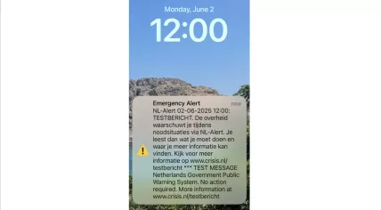 NL Alert test message on 2 June 2025
