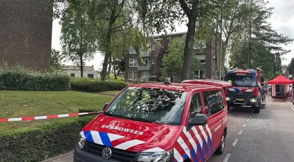 Firefighters respond to the arrest of Daniil S., 36, in Landgraaf on suspicion of planning an explosion. 23 June 2025